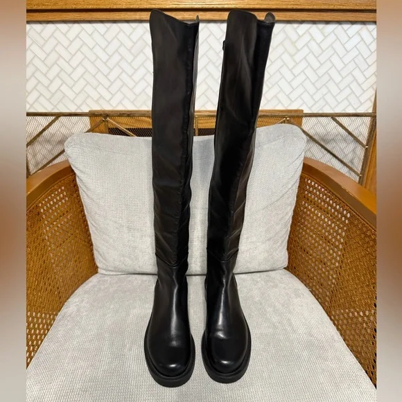 Stuart Weitzman 5050 Bold Over the Knee Boot Black